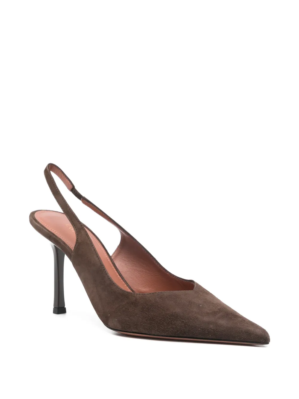 Castagna Slingback pumps met puntige neus Bruin