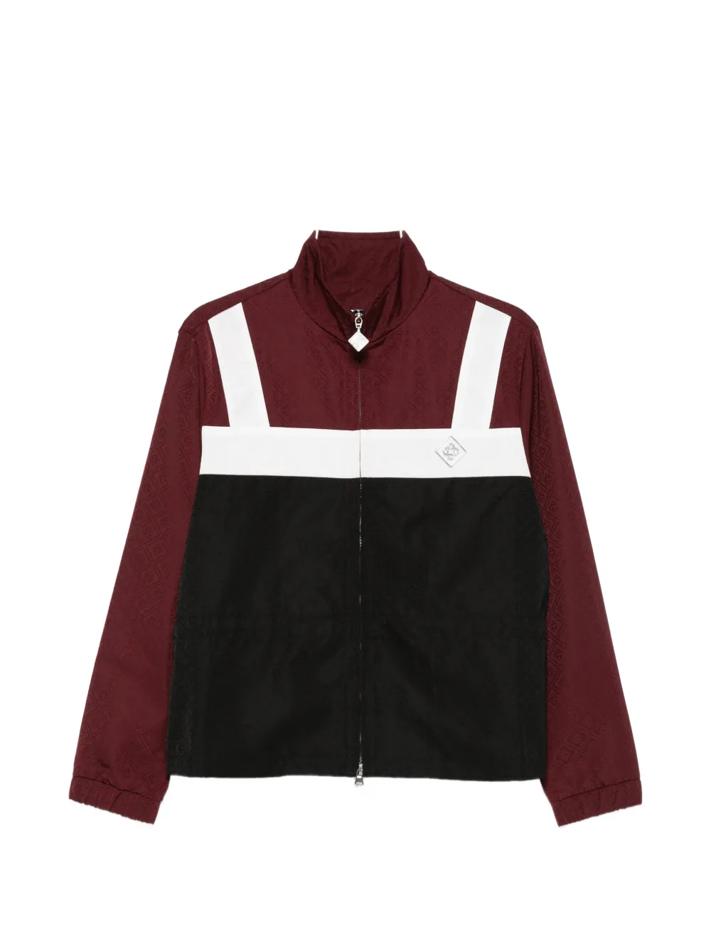Casablanca monogram zip jacket - Rosso