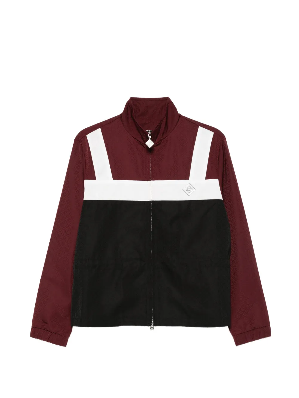 Casablanca monogram zip jacket - Rosso