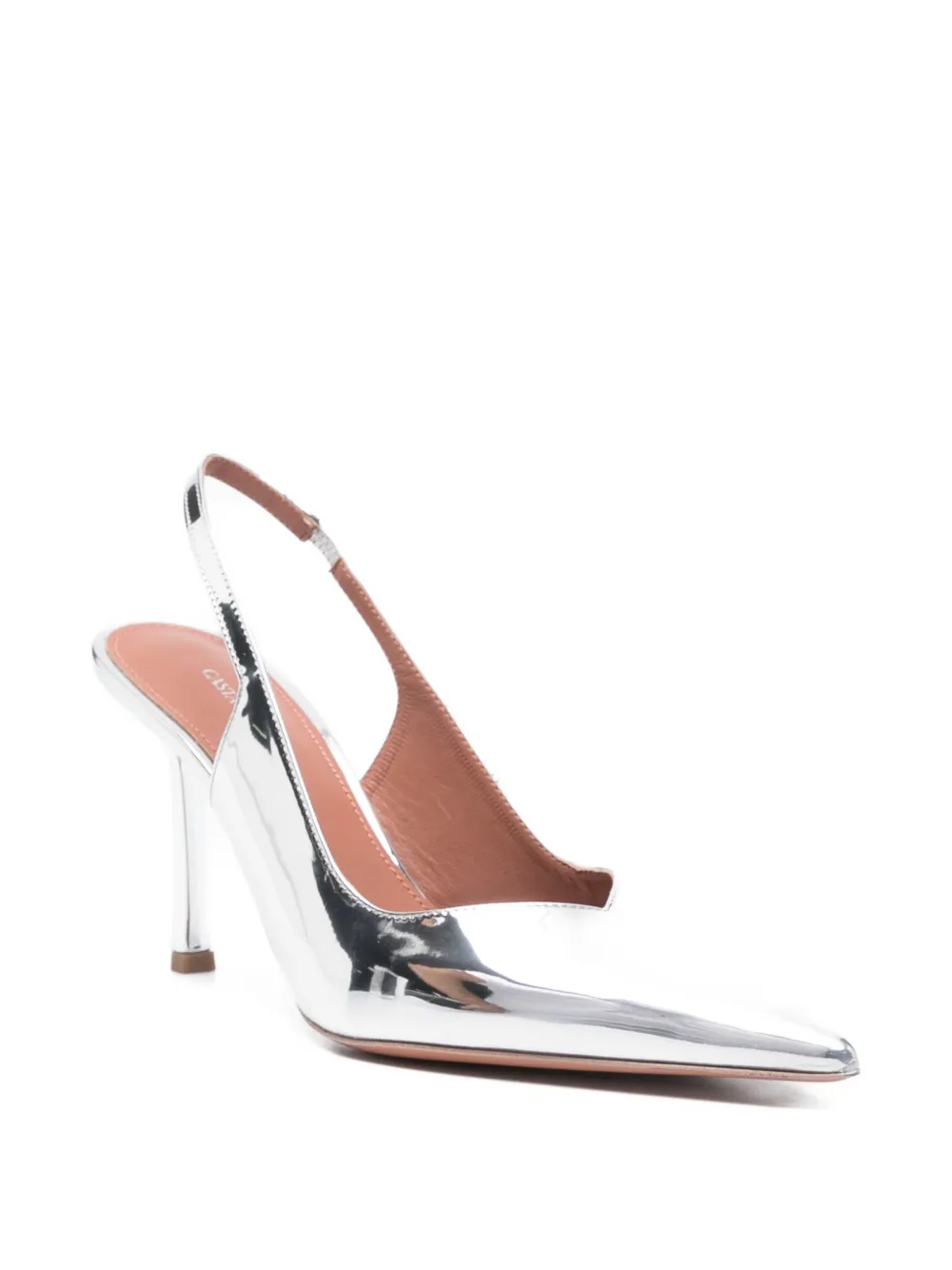 Castagna Darya slingback pumps met puntige neus Zilver