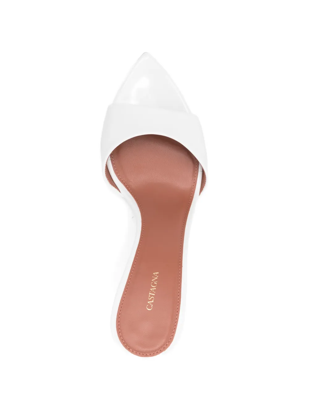 Castagna Alixia sandalen met puntige hak Wit