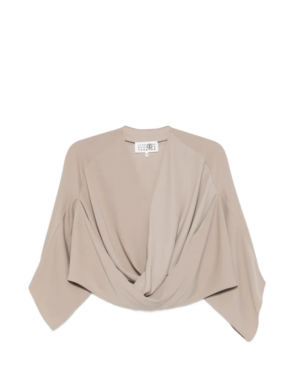 MM6 Maison Margiela draped blouse - Verde
