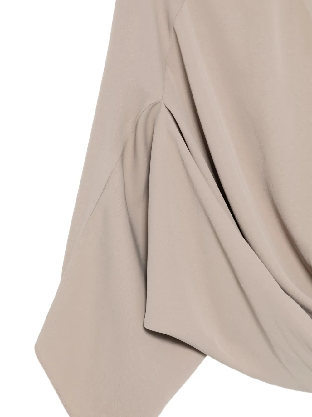 MM6 Maison Margiela Gedrapeerde blouse met V-hals Groen