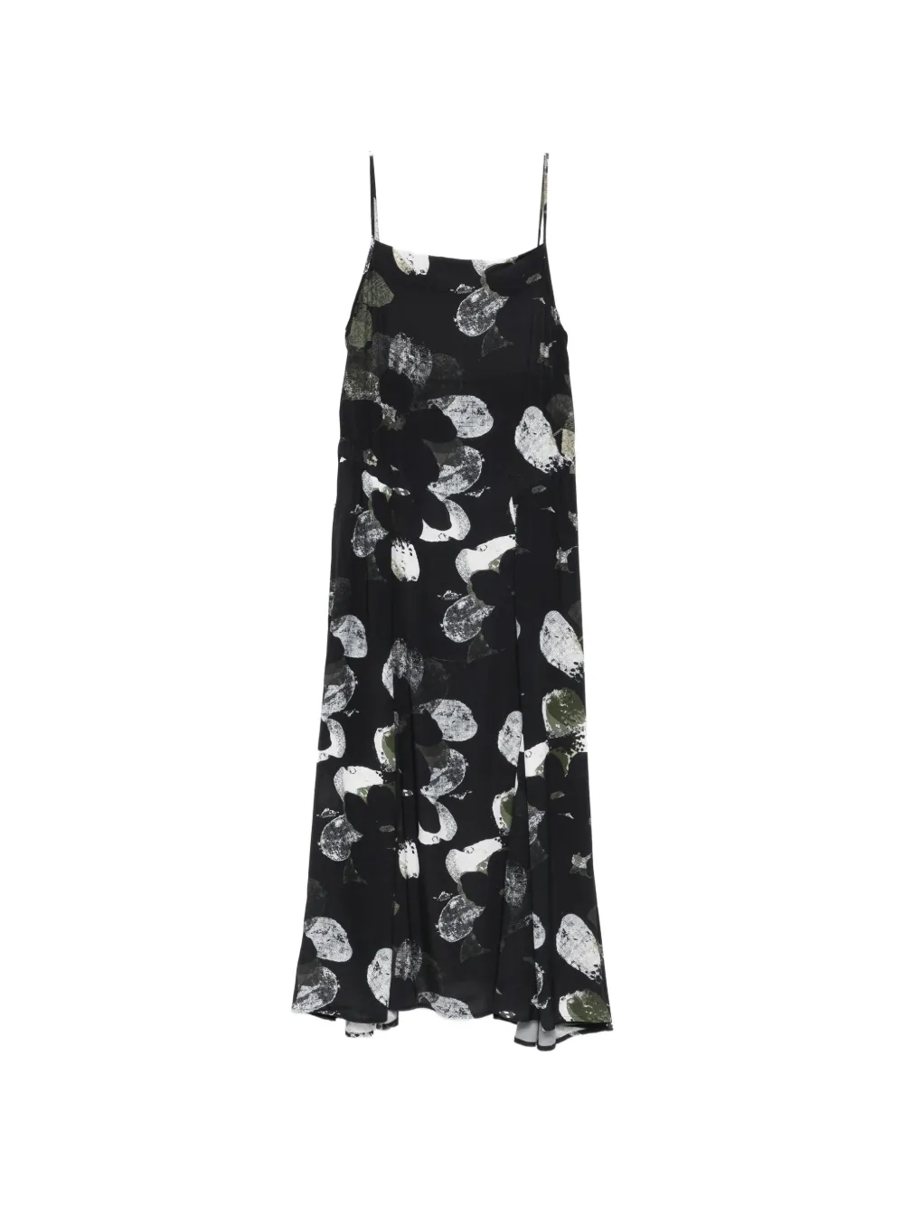 Iceberg strap print dress - Nero