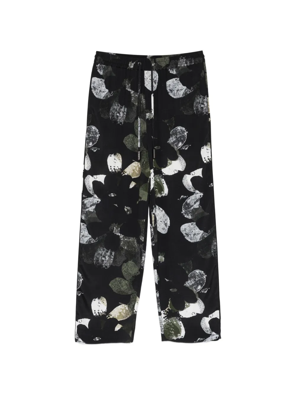 Iceberg floral drawstring trousers - Nero