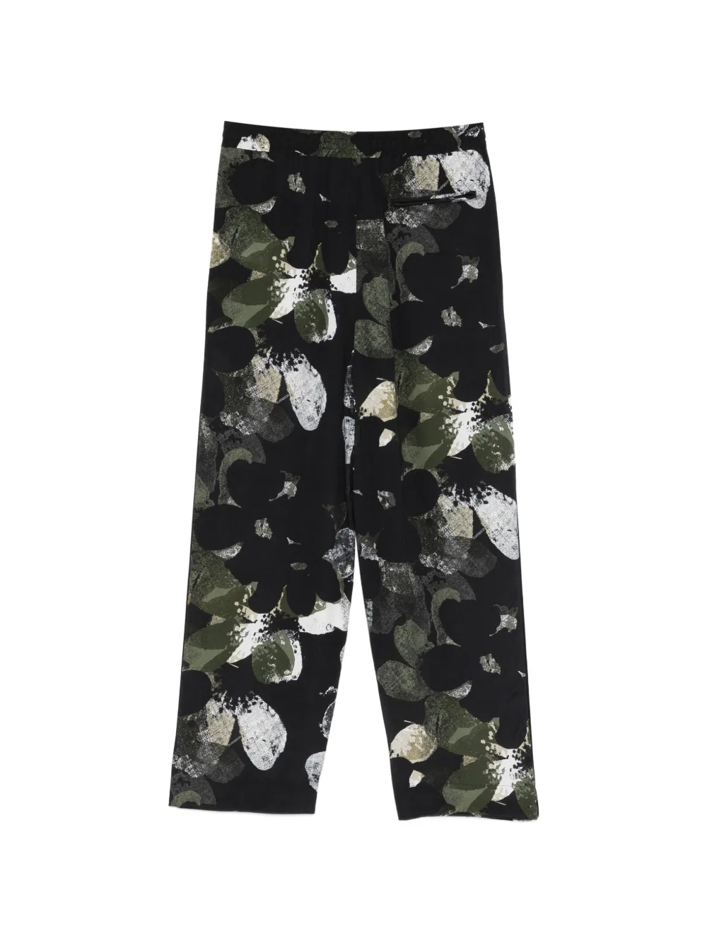  Iceberg Floral Drawstring Trousers - Black 