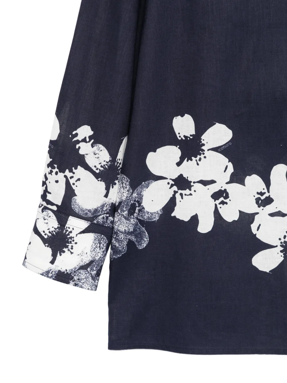 Iceberg Blouse met bloemenprint Blauw
