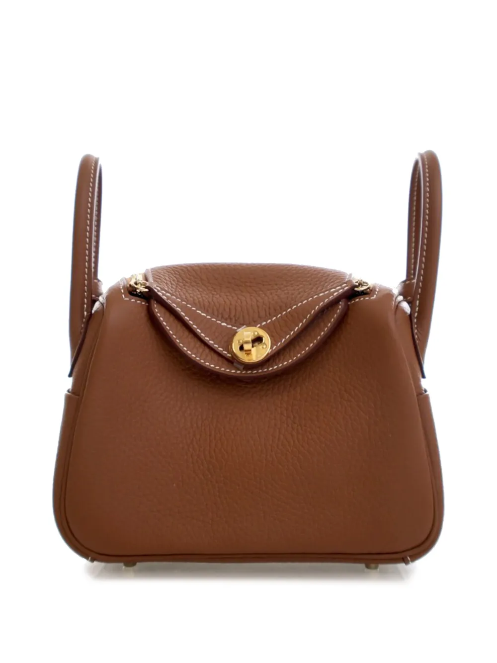 Hermès Pre-Owned 2023 Mini Clemence Lindy 20 satchel - Marrone