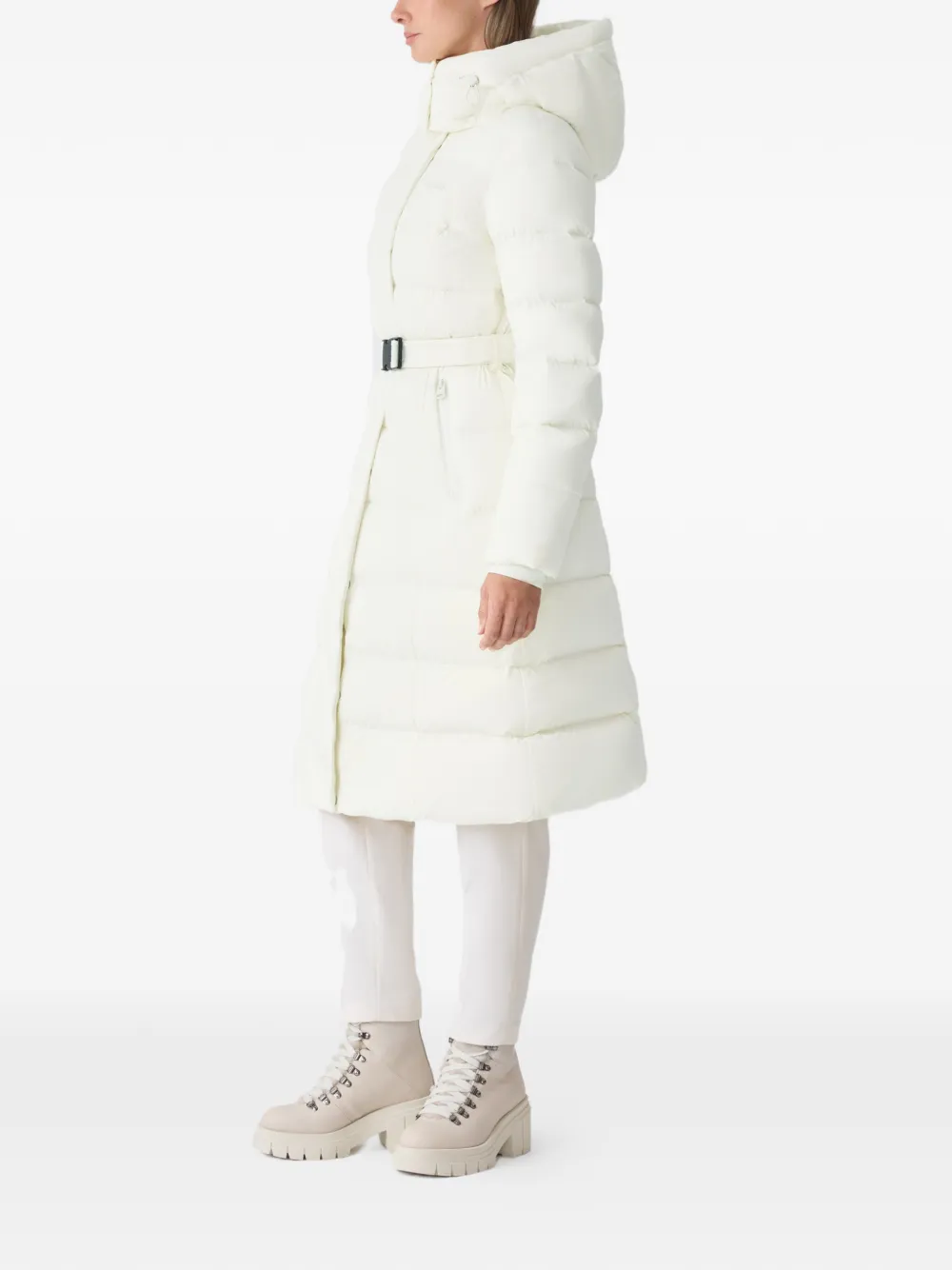  Mackage Hooded Belted Coat - Neutrals 