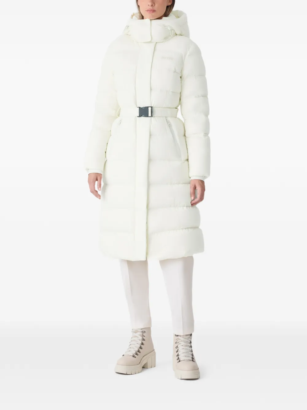  Mackage Hooded Belted Coat - Neutrals 