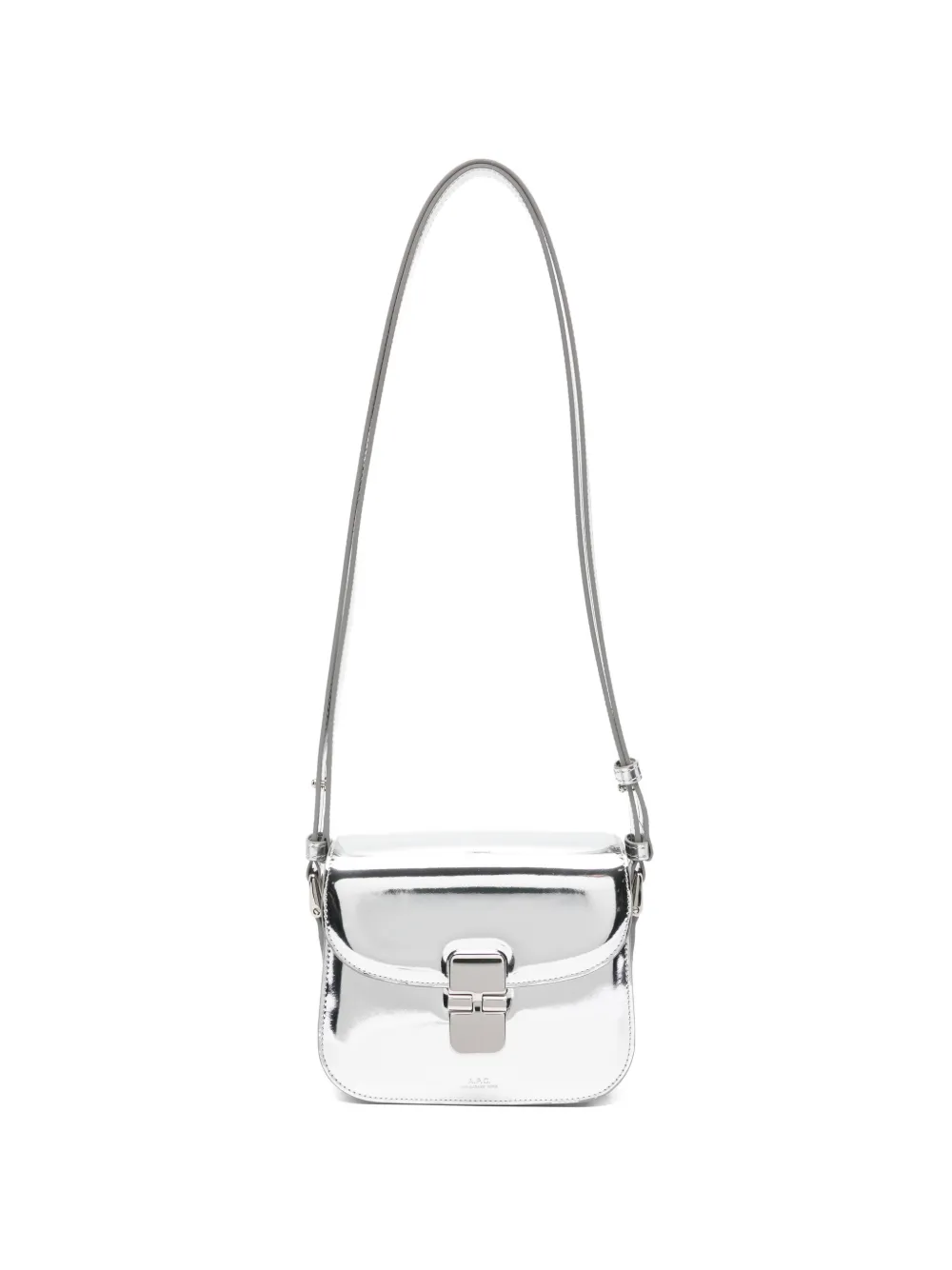 A.P.C. turnlock shoulder bag - Argento