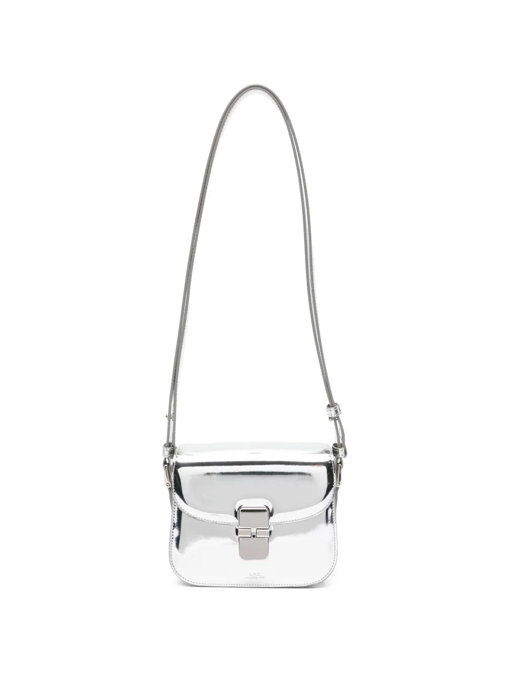 A.P.C. turnlock shoulder bag - Silver