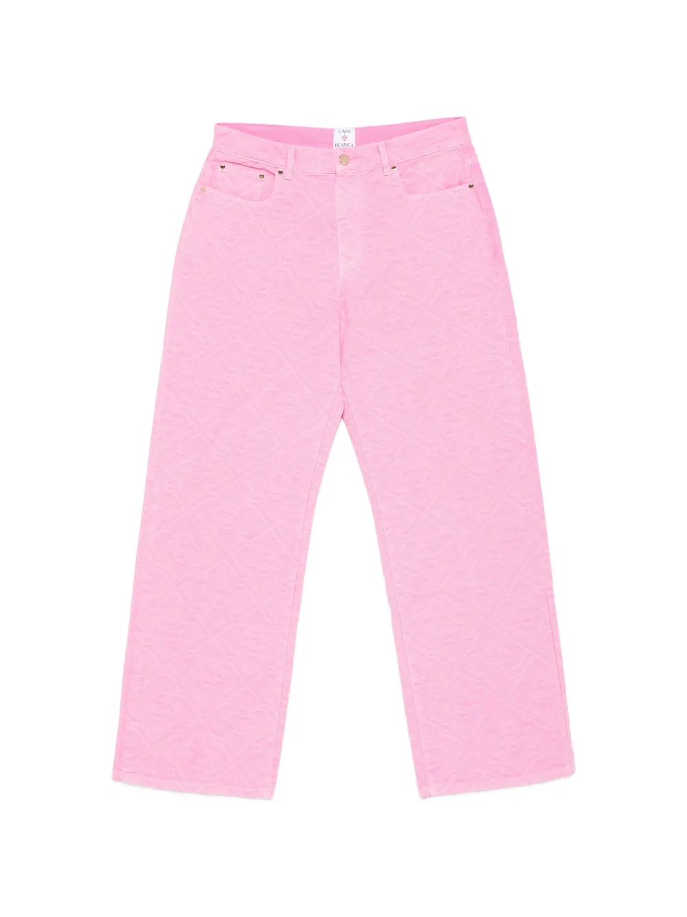 Casablanca monogram straight jeans - Rosa