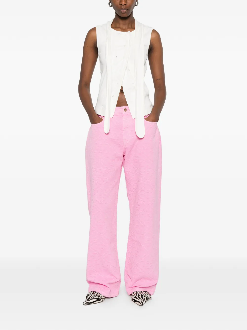 Casablanca Straight jeans Roze