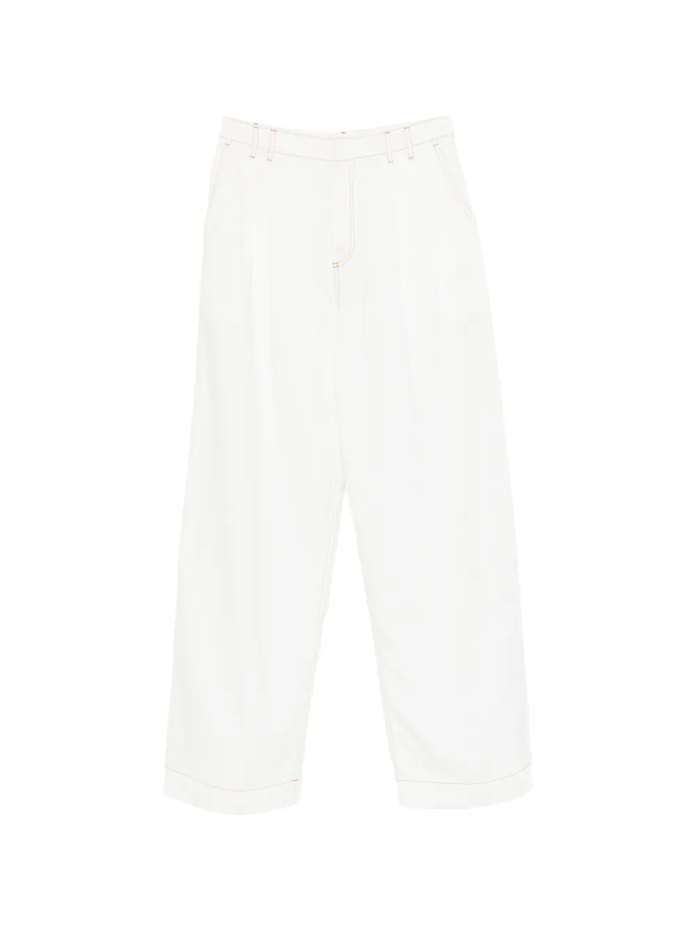 DARKPARK contrast-stitch trousers - Bianco
