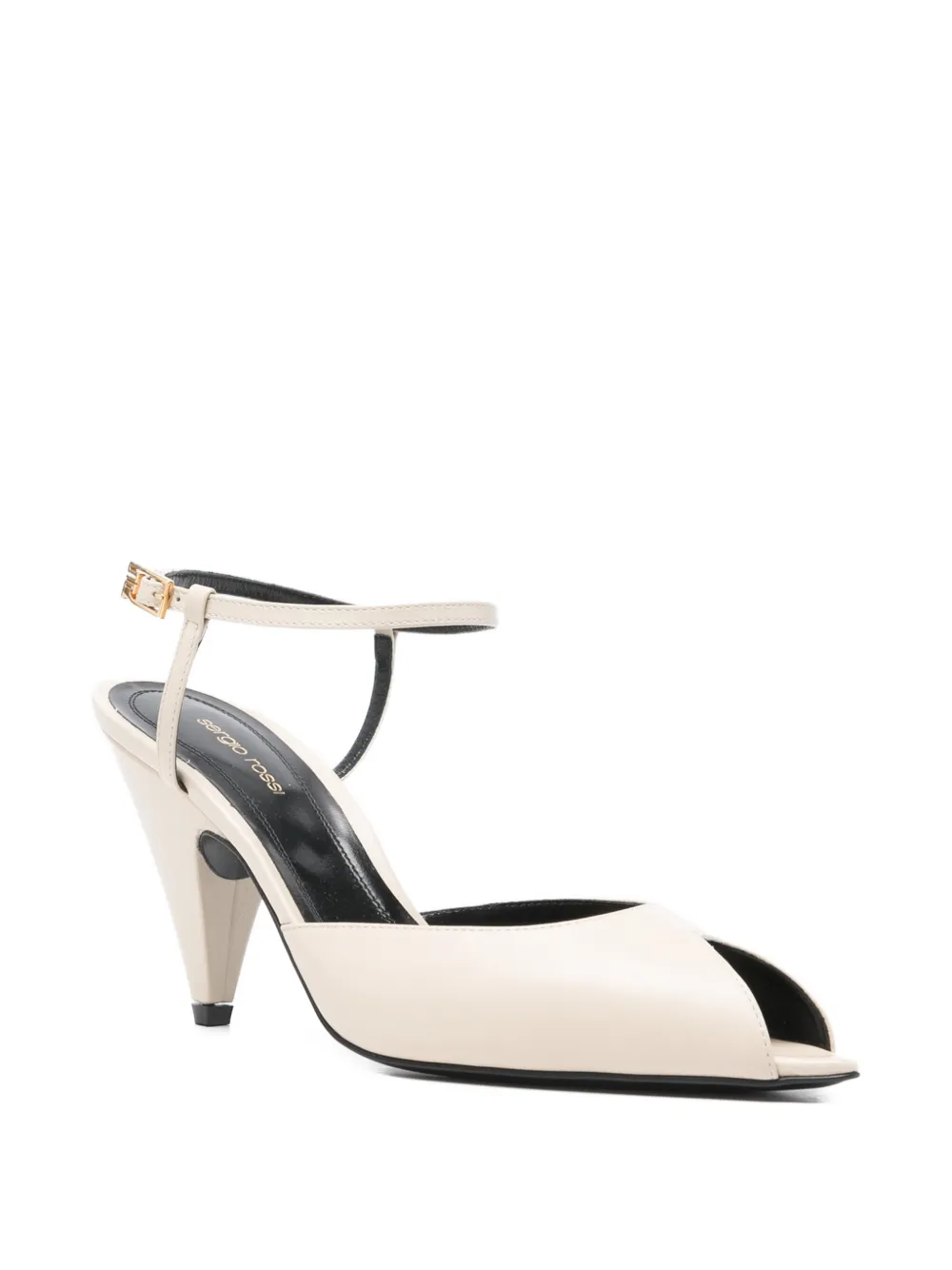 Sergio Rossi Beak sandalen met open neus Beige