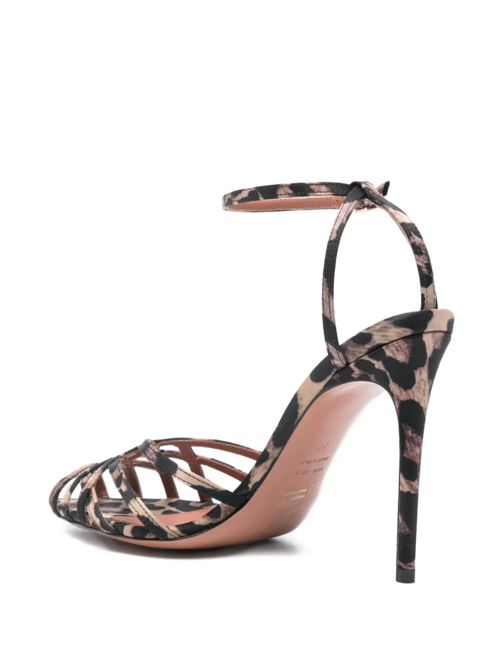 Castagna Miami pumps met dierenprint en hak Beige