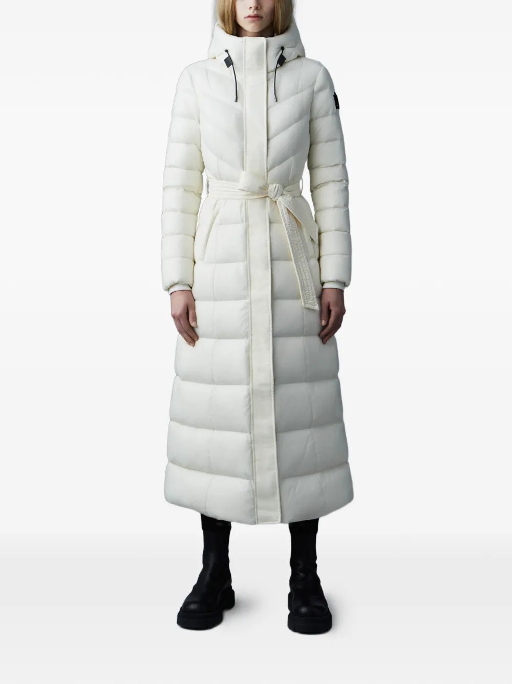  Mackage Canila-r Hooded Belted Jacket - Neutrals 