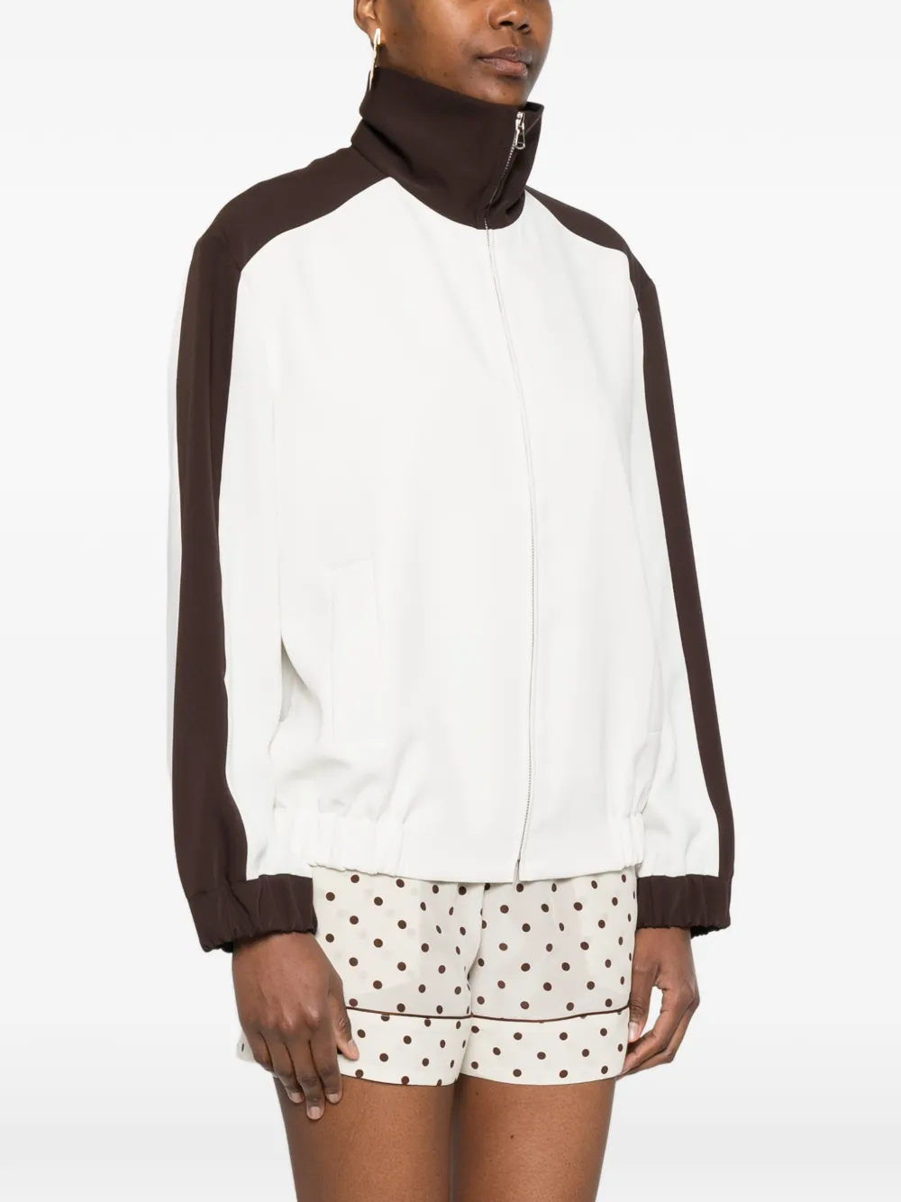  P.a.r.o.s.h. Contrast-panel Jacket - White 