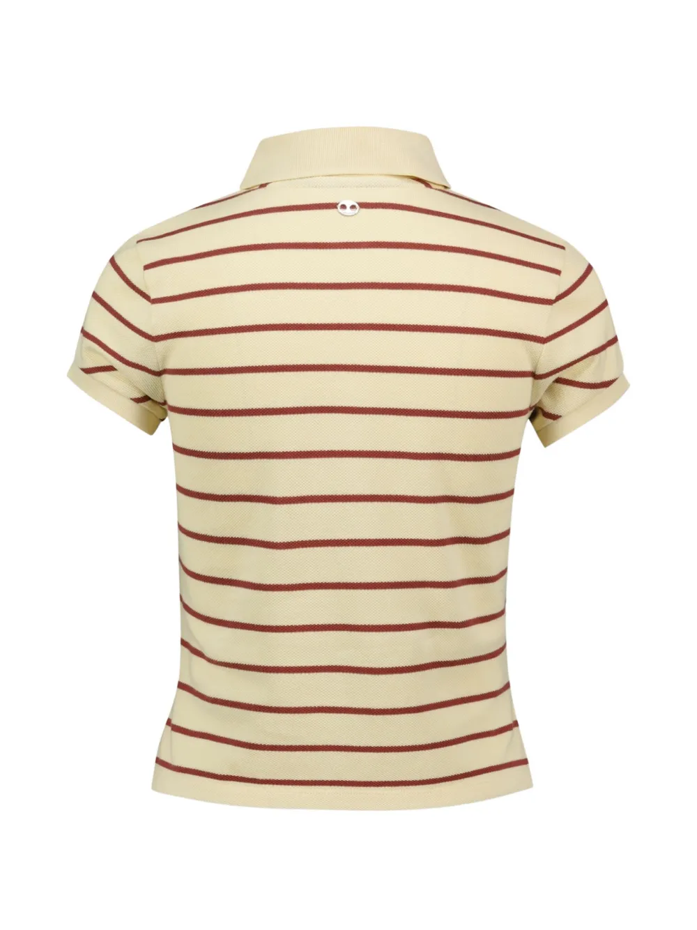 Rabanne Gestreept poloshirt Beige