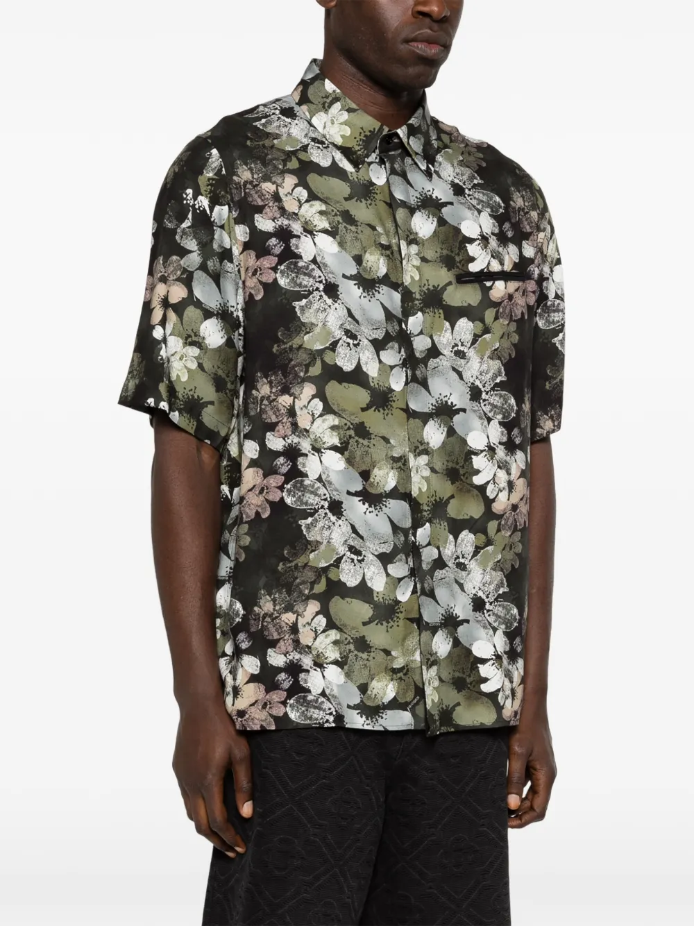  Iceberg Floral-pattern Shirt - Green 