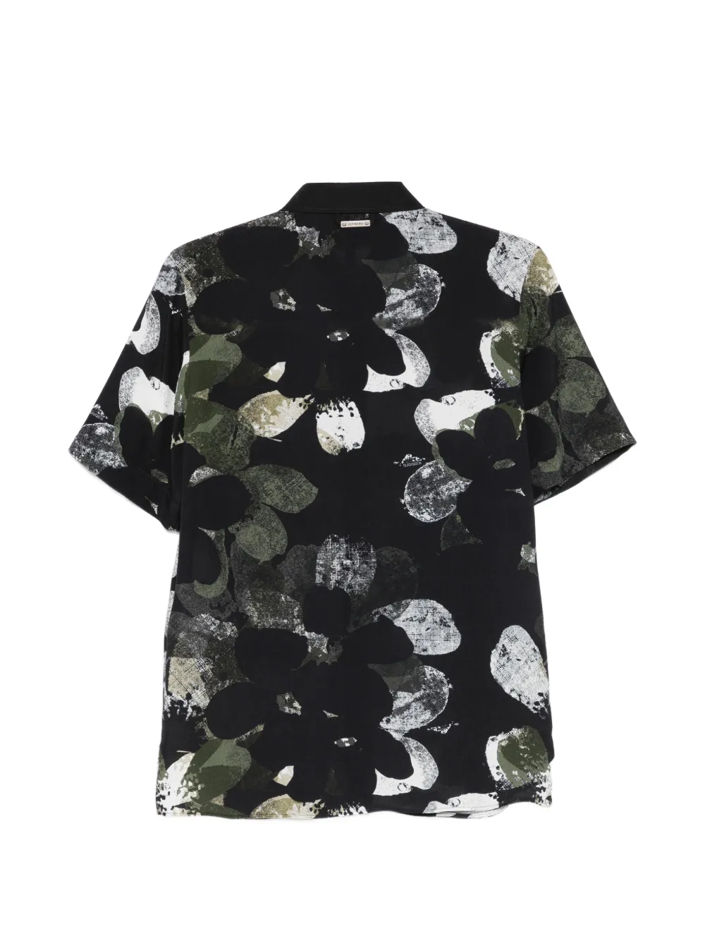  Iceberg Floral Pocket Shirt - Black 
