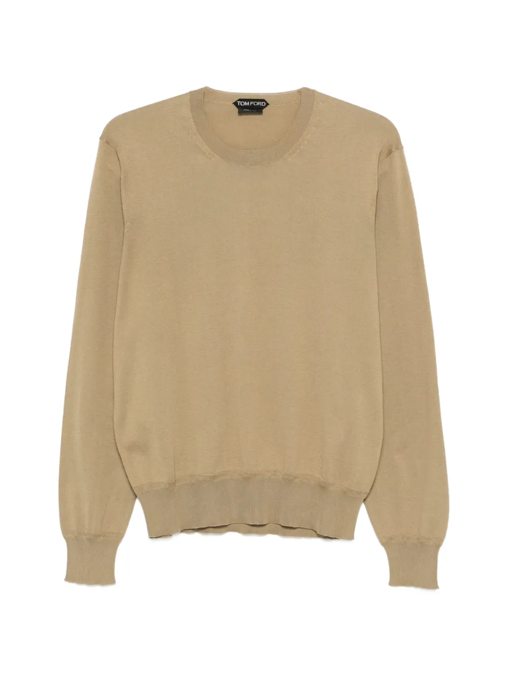 TOM FORD crewneck knitted sweater - Neutrals