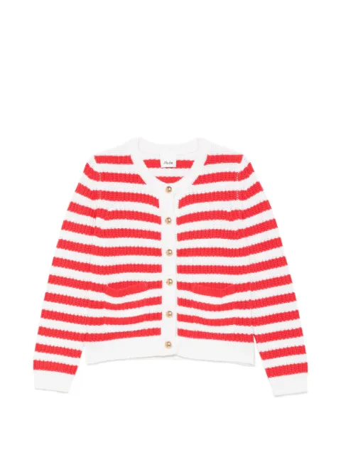 Allude striped buttoned cardigan