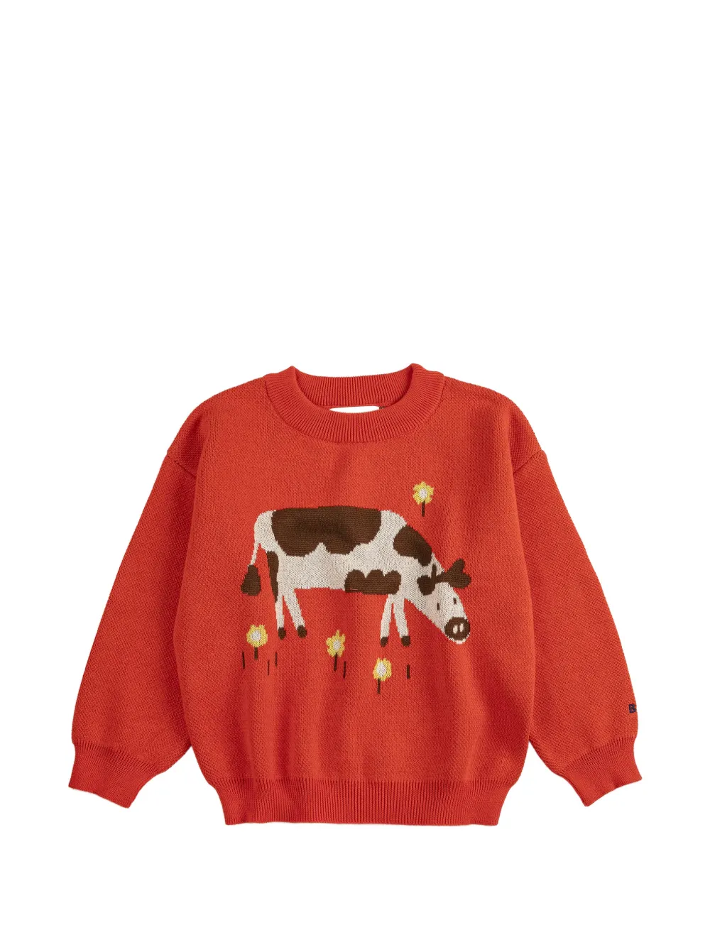 Bobo Choses Farm Adventure embroidered sweater - Rosso