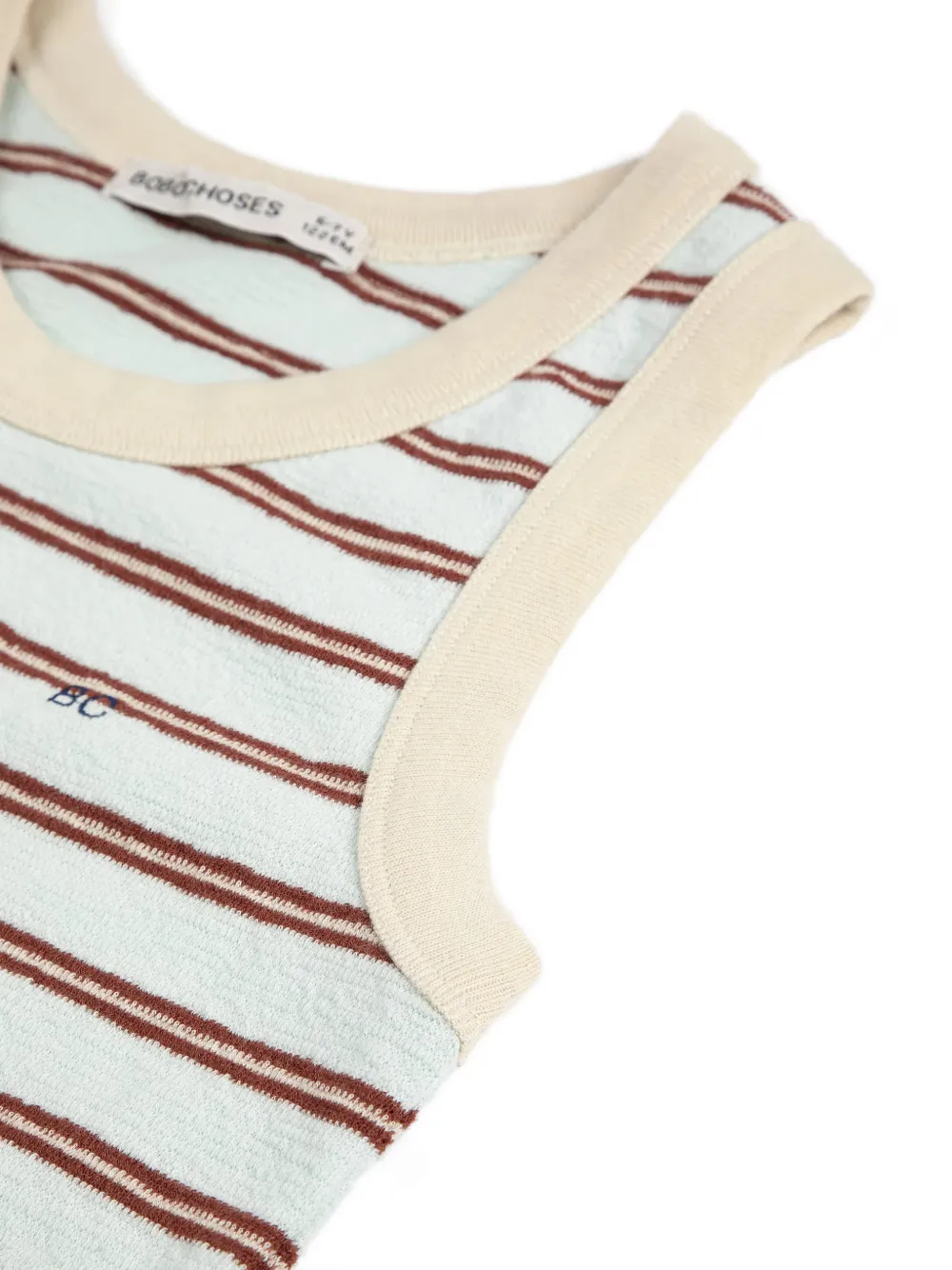 Bobo Choses Gestreepte jurk met ronde hals Blauw