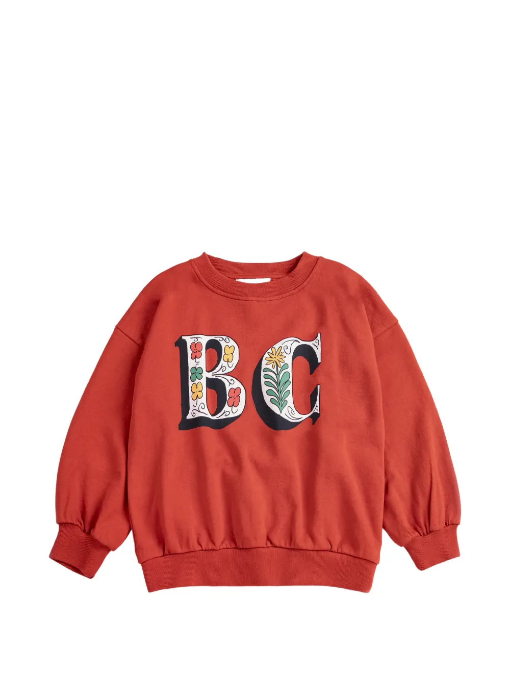 Bobo Choses dropped-shoulder crew-neck sweartshirt - Rosso