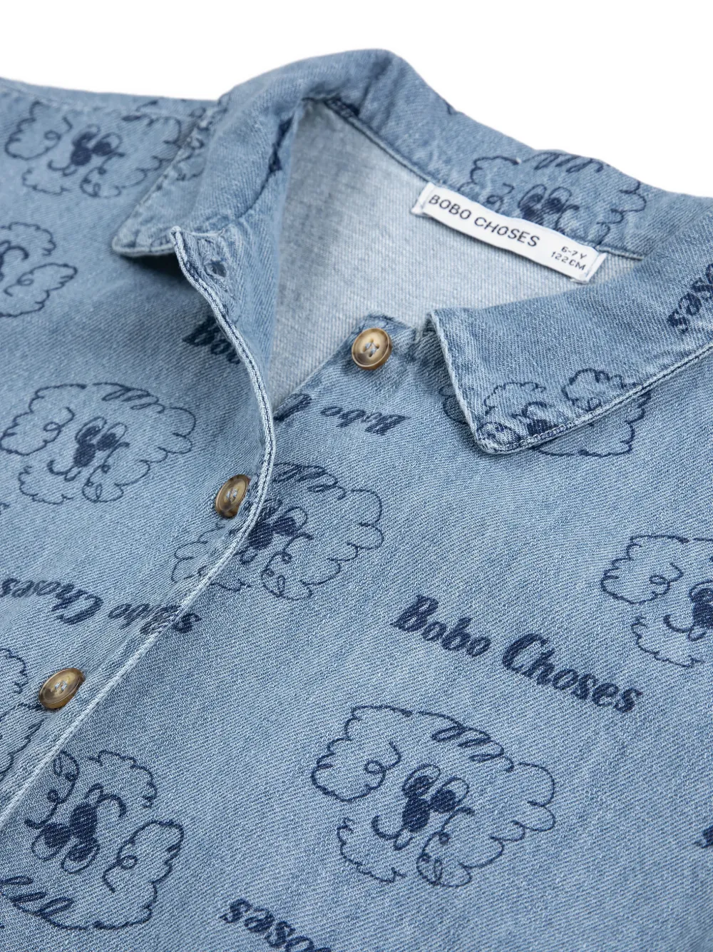  Bobo Choses Pickle The Dog Graphic Shirt - Blue 