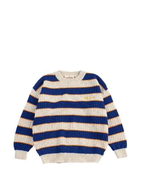 Bobo Choses suéter con rayas bordadas