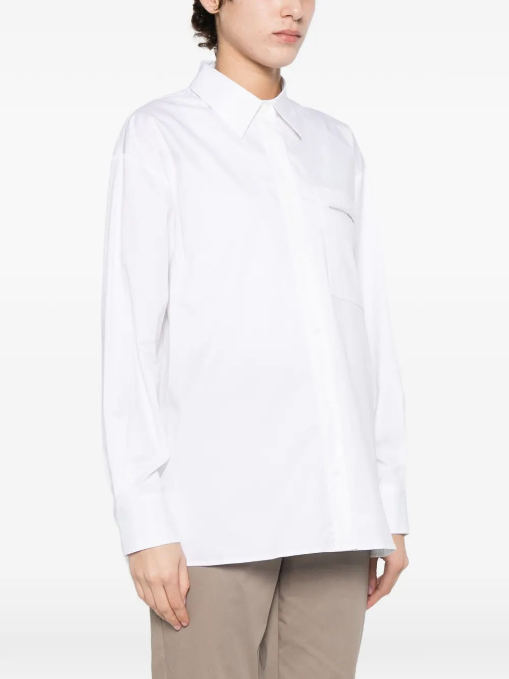 Peserico Blouse met zak Wit