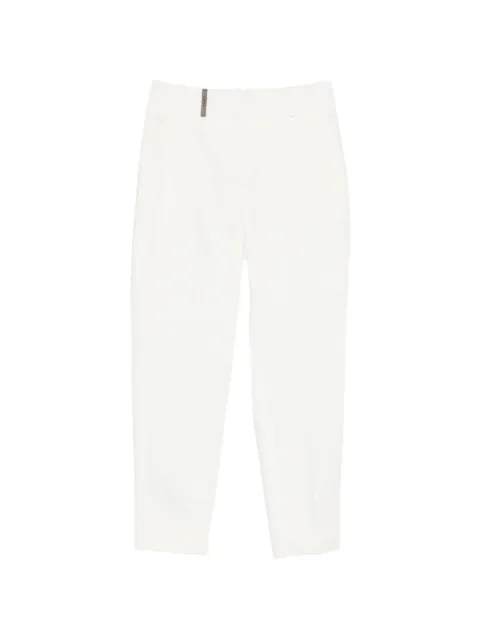 Peserico white tailored trousers