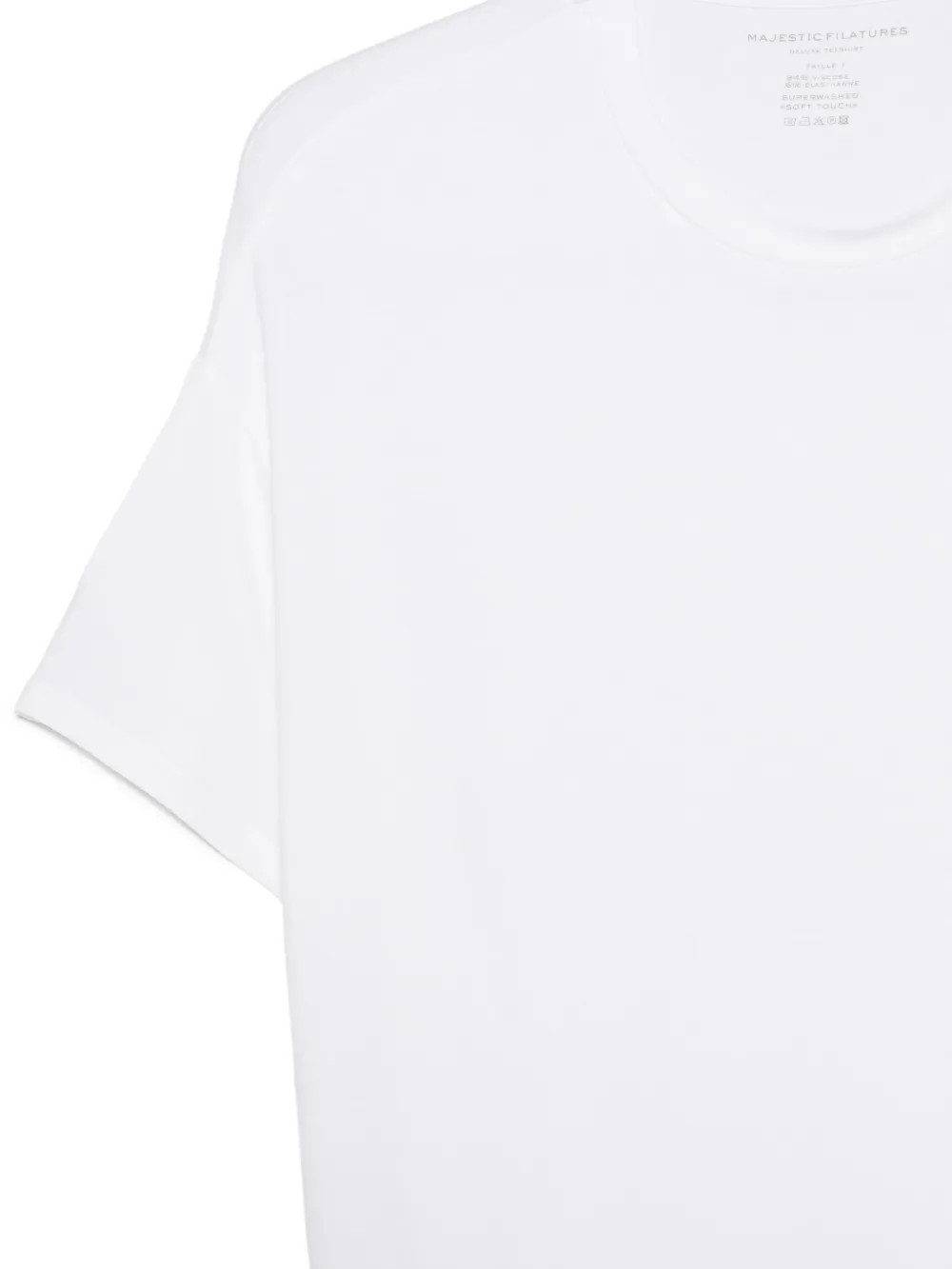 Majestic Filatures T-shirt met ronde hals Wit