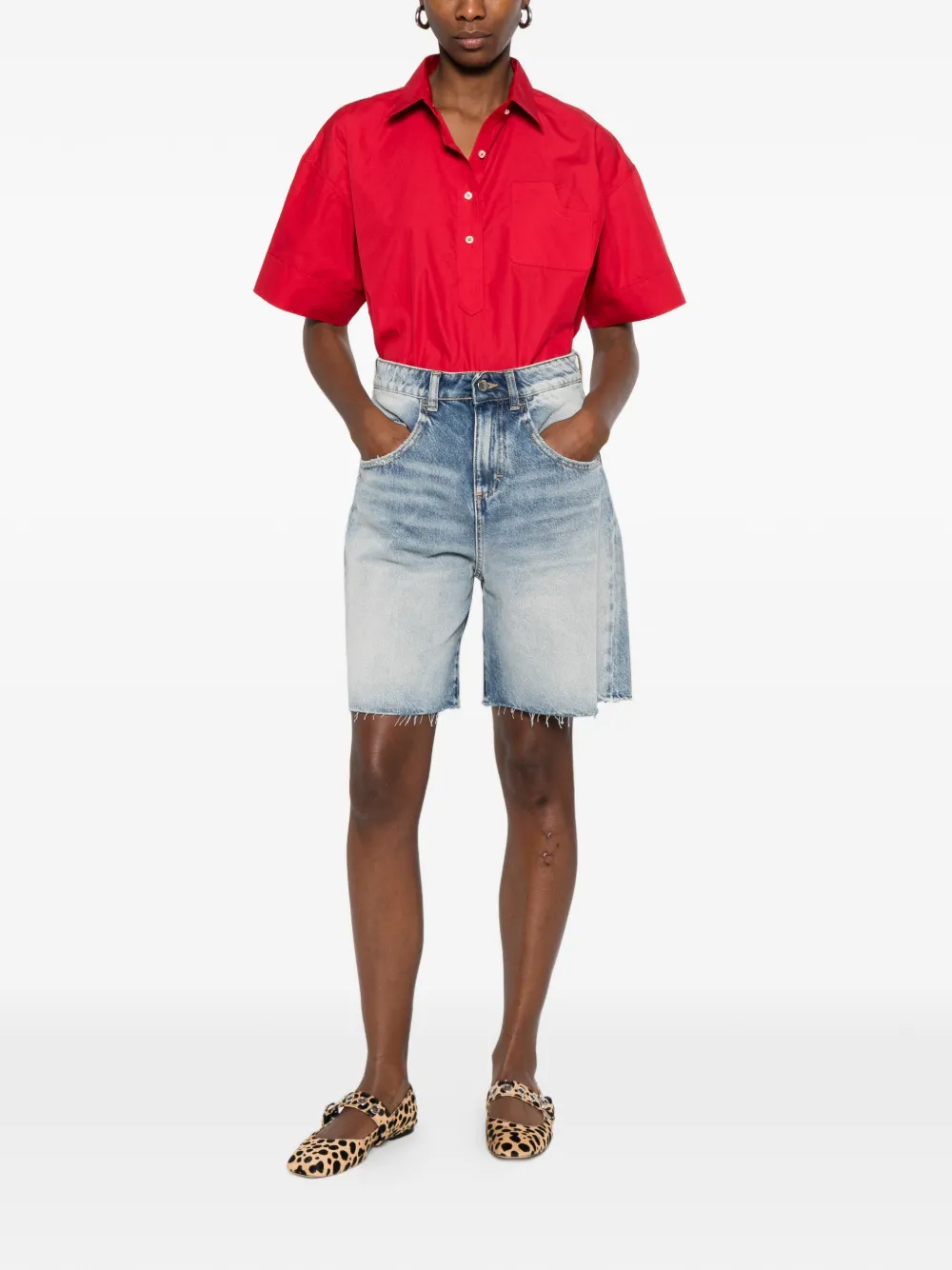  Cuantico Pocket Polo Shirt - Red 