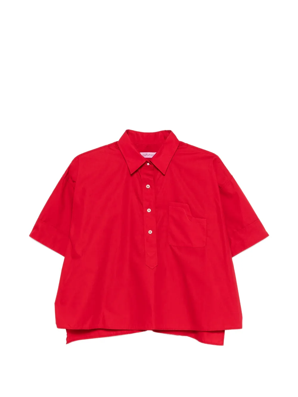 CUANTICO pocket polo shirt - Rosso