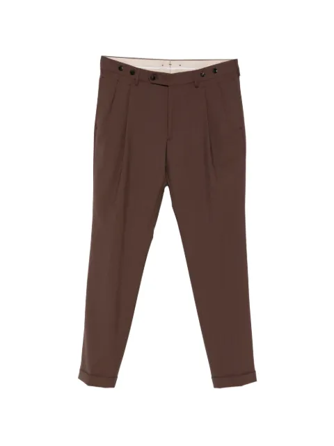 Berwich pleated cuffed trousers