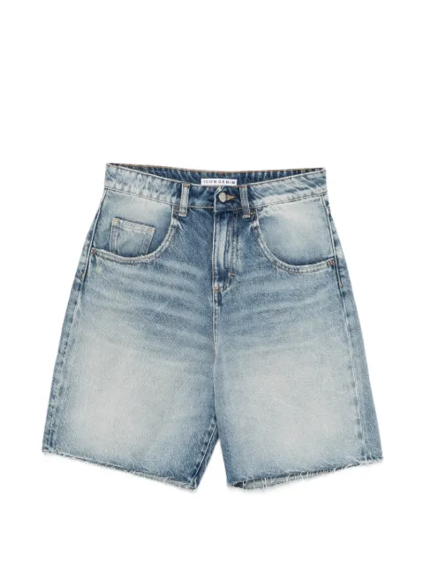 ICON DENIM shorts de mezclilla deshilachados