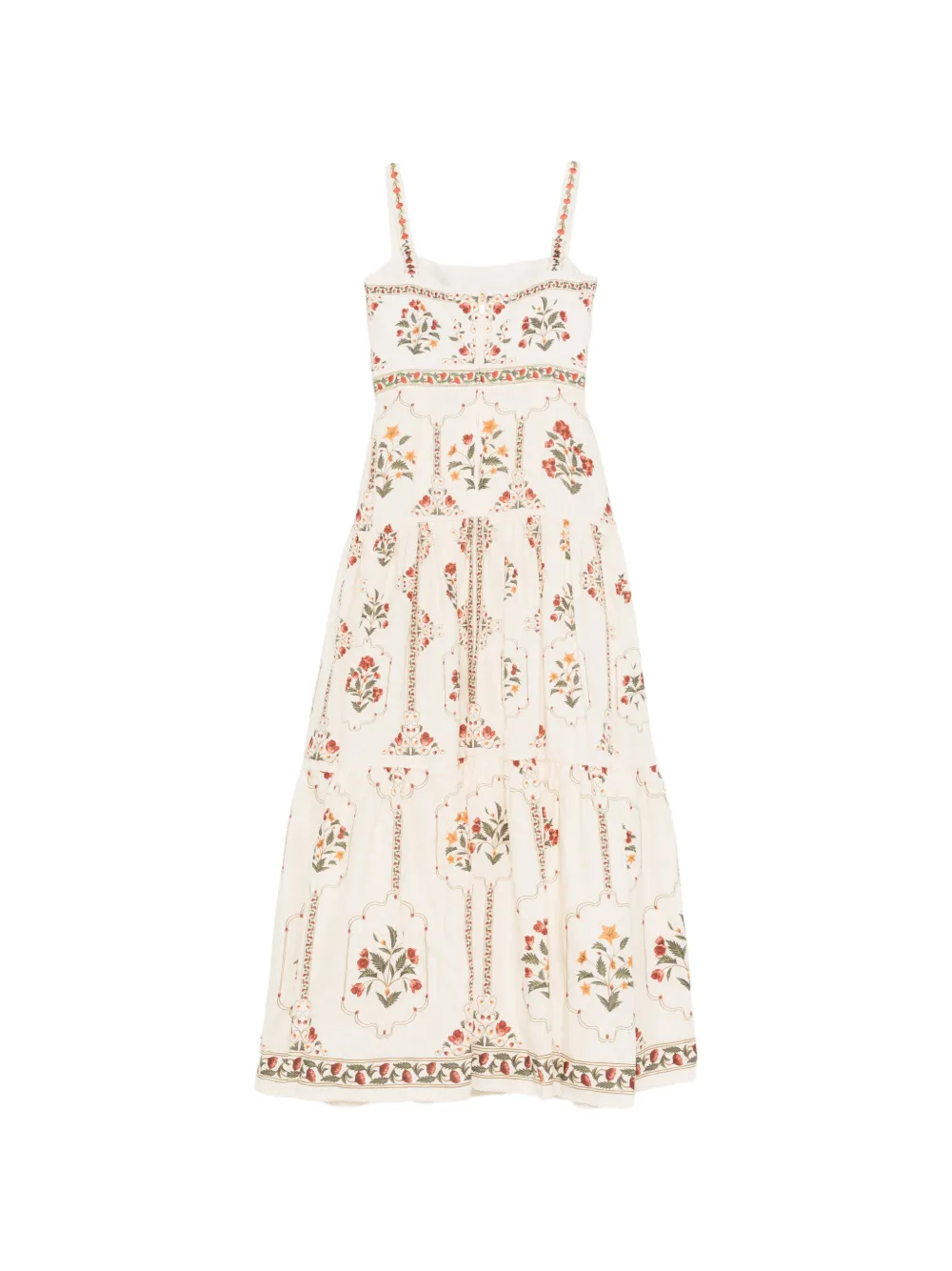 Agua By Agua Bendita floral print tiered dress - Toni neutri