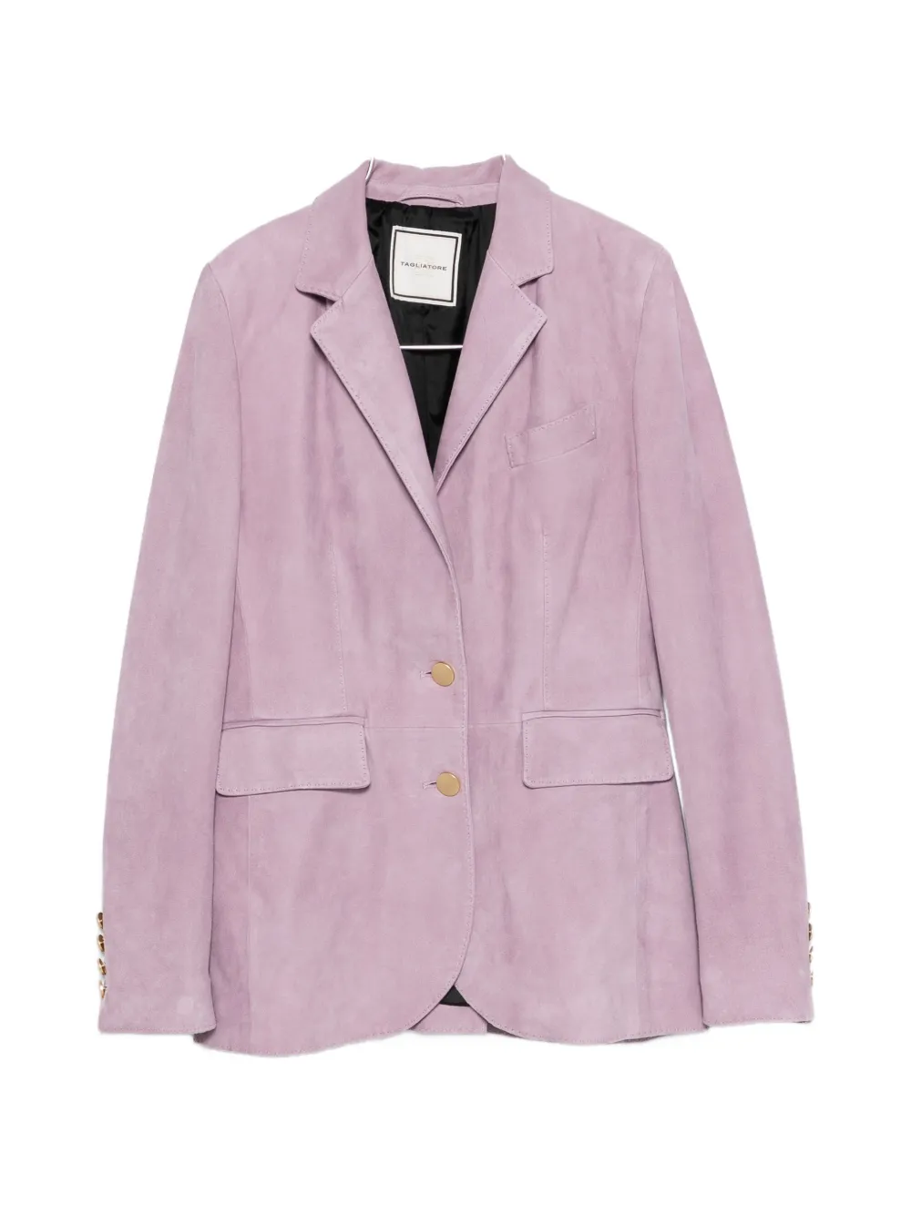 Tagliatore pocket lamb-leather blazer - Viola