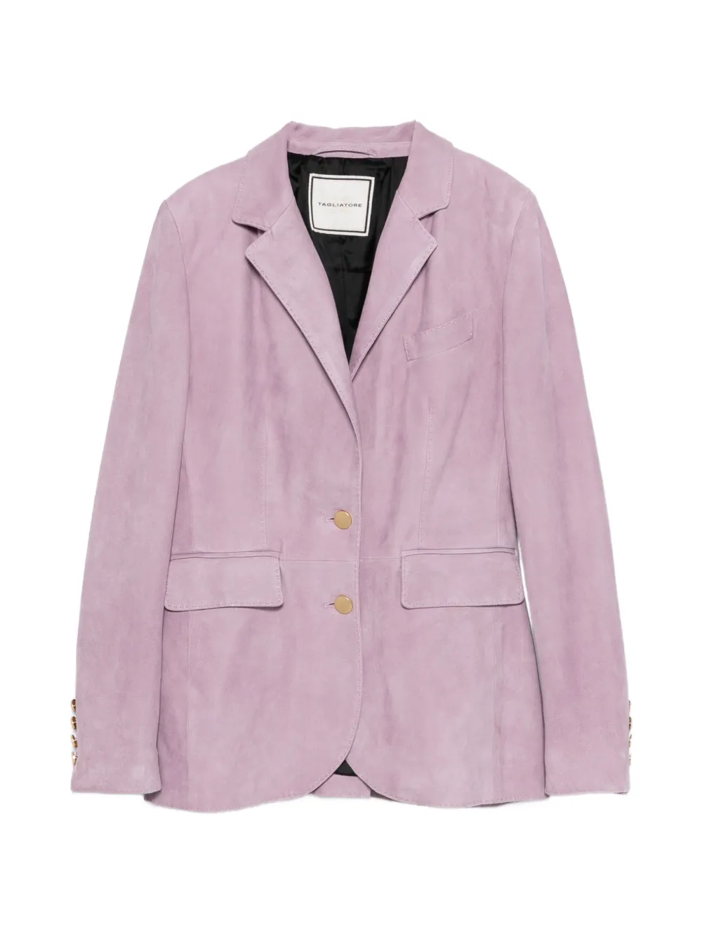 Tagliatore pocket lamb-leather blazer - Viola