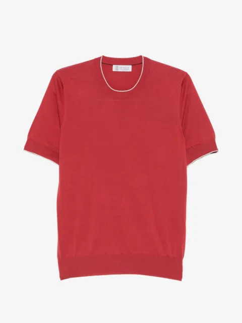 Brunello Cucinelli playera con cuello redondo
