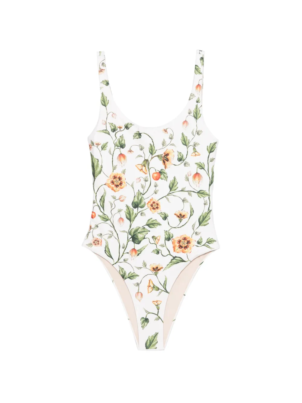 Agua By Agua Bendita Gema Uchuva floral swimsuit - Bianco