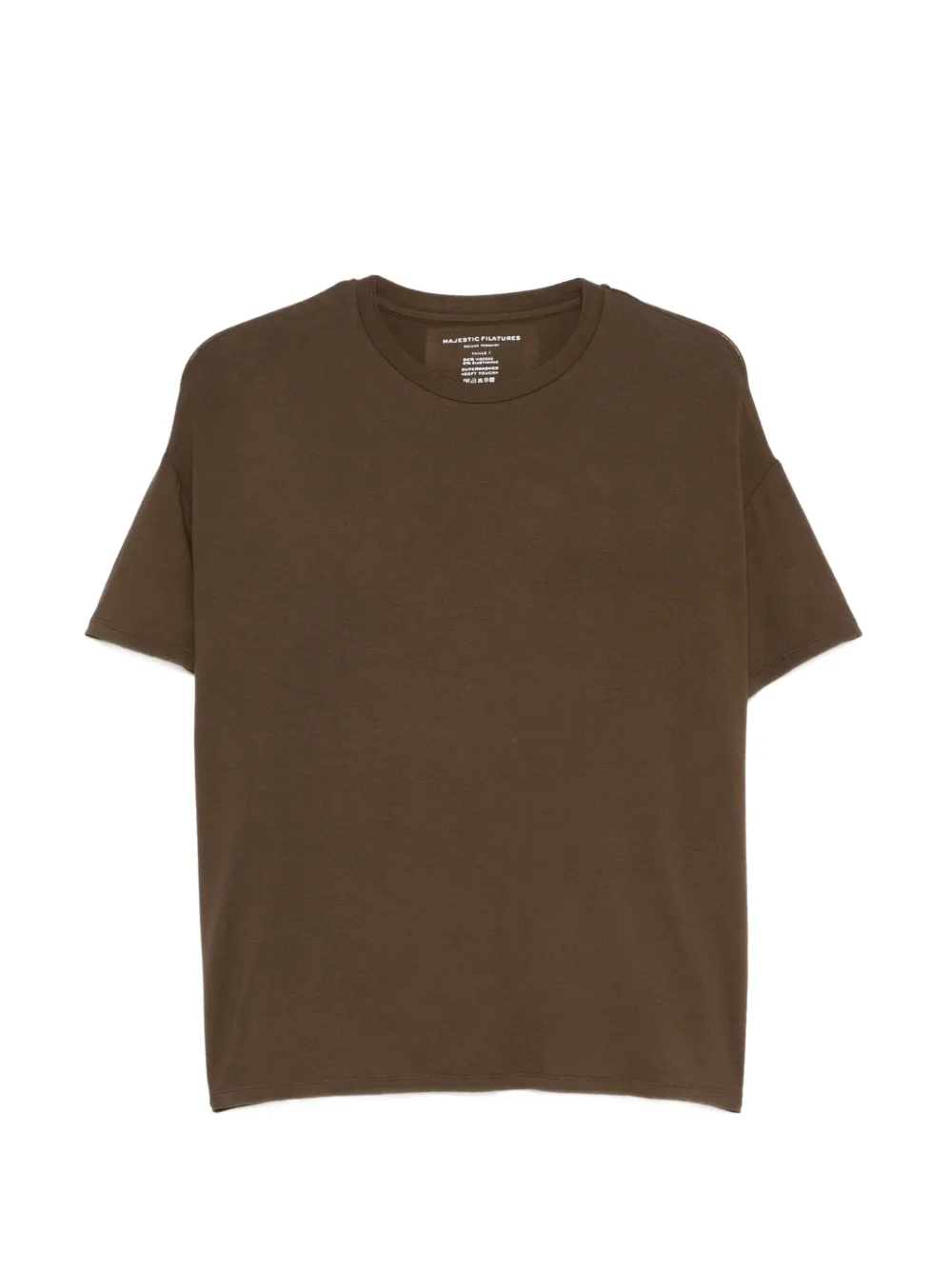 Majestic Filatures short-sleeve T-shirt - Marrone