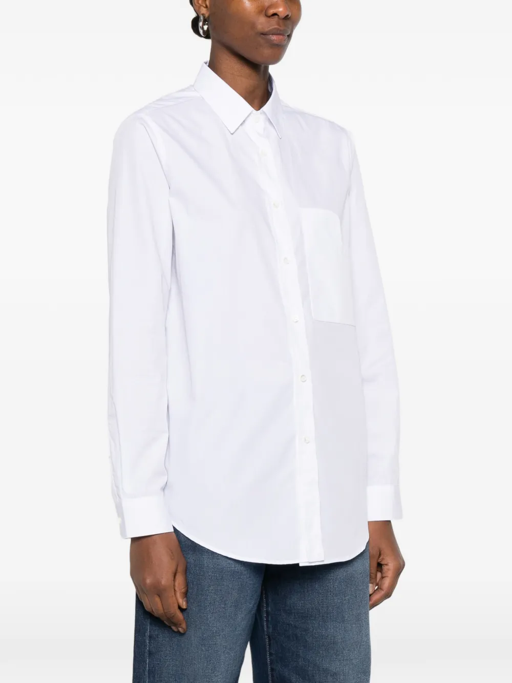  Cuantico Piera Pocket Shirt - White 