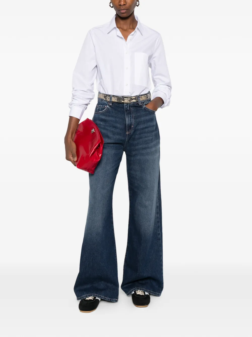  Cuantico Piera Pocket Shirt - White 