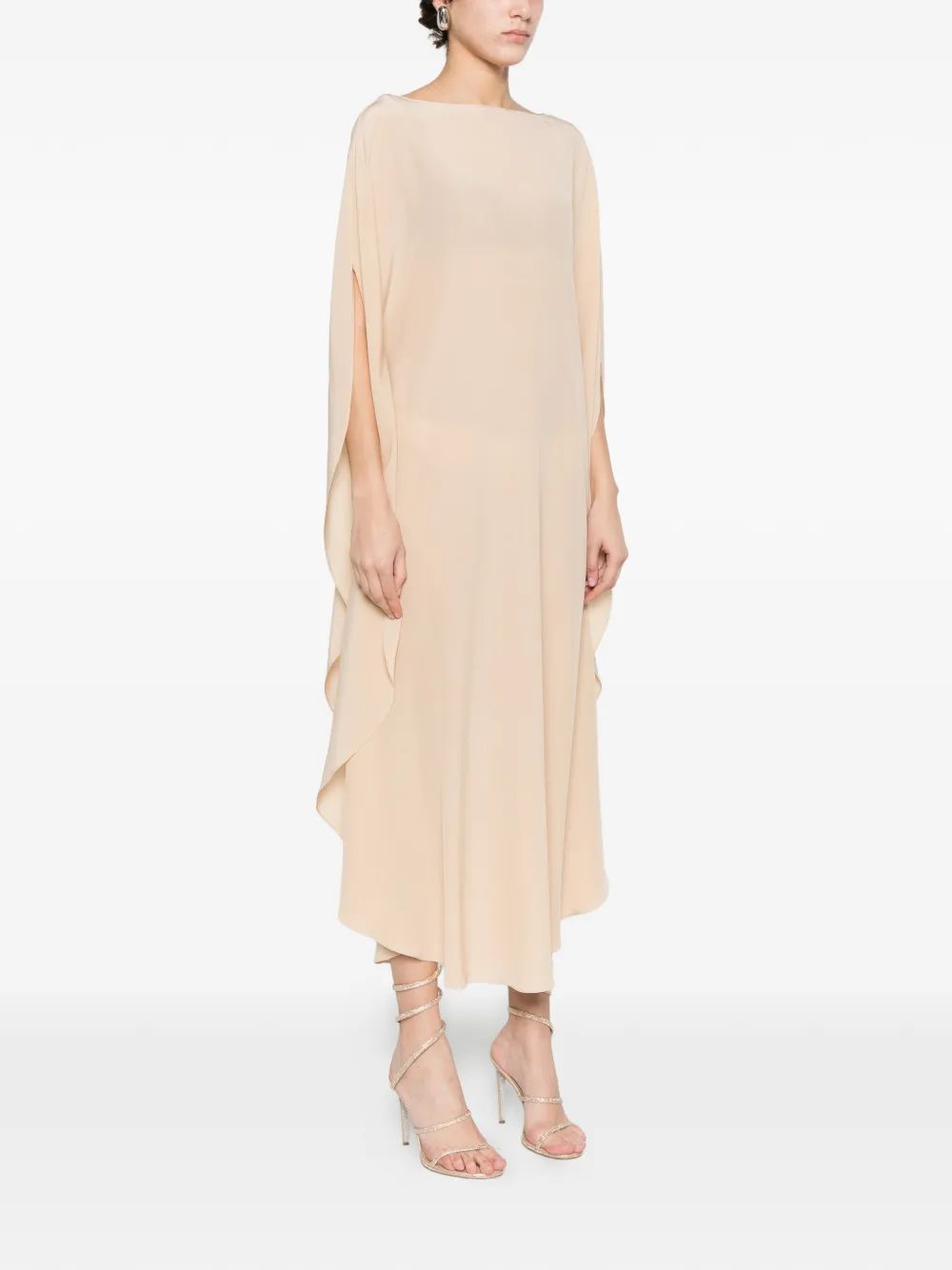 Gianluca Capannolo Iris asymmetrische jurk Beige