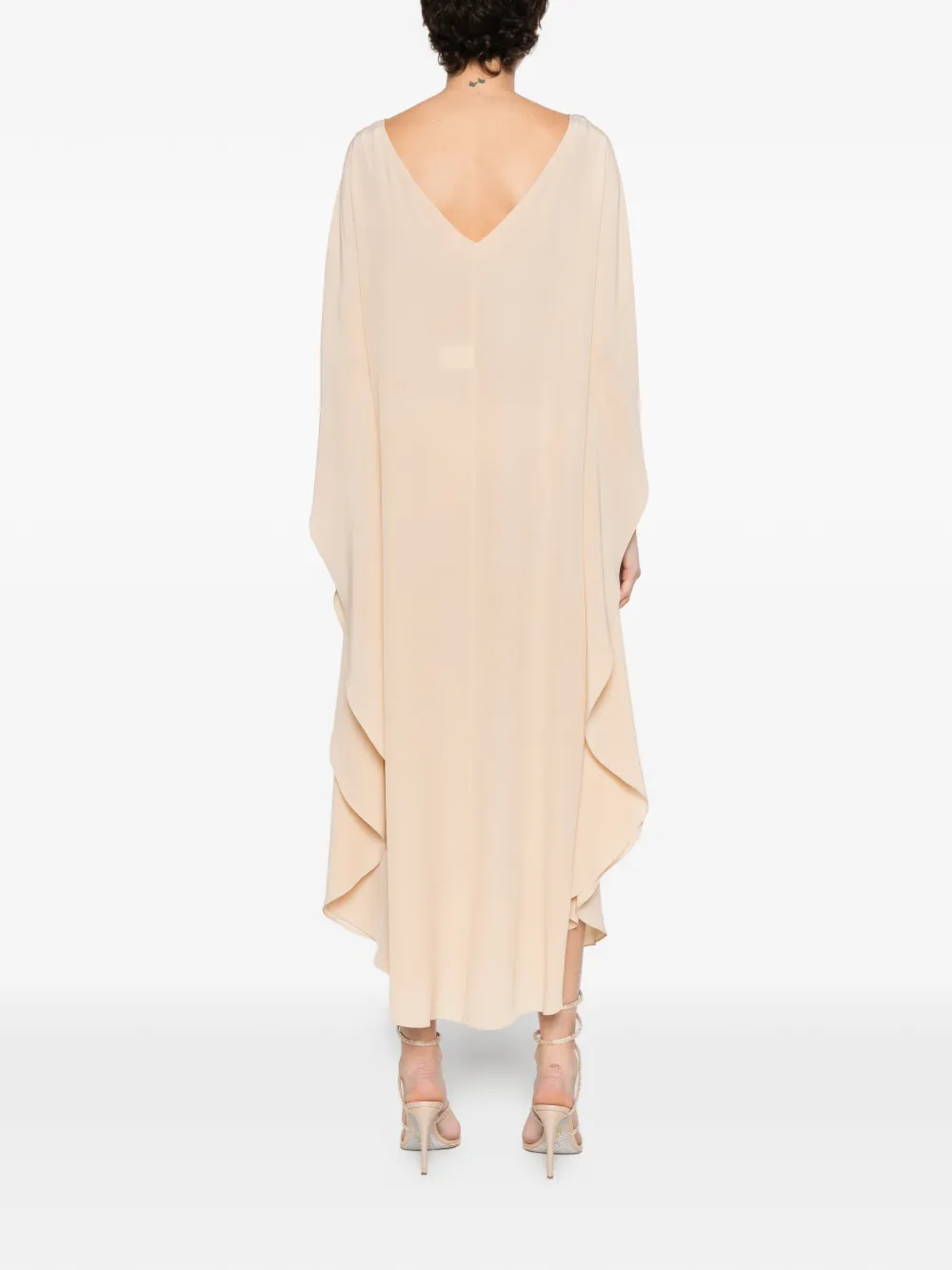 Gianluca Capannolo Iris asymmetrische jurk Beige
